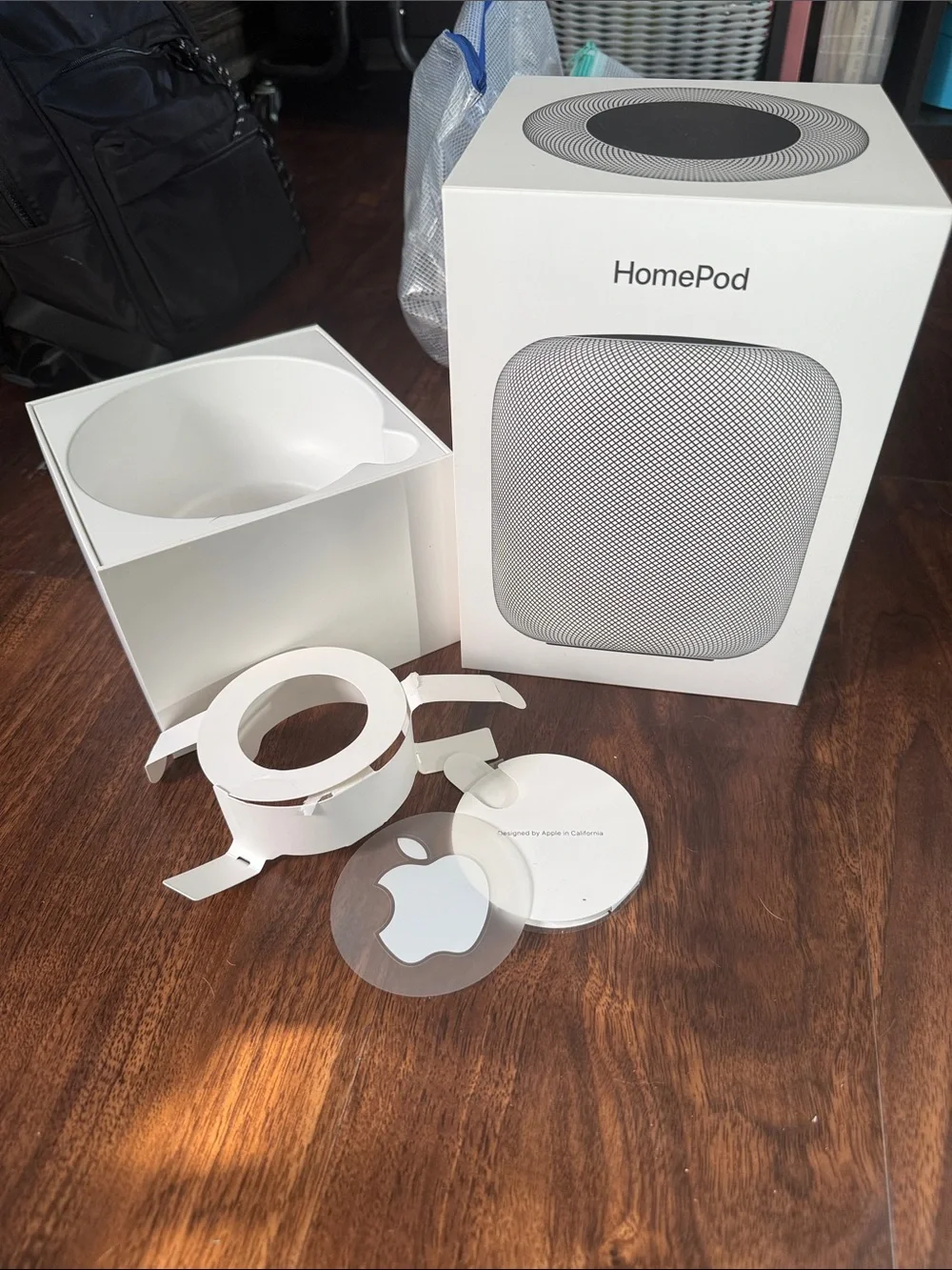 Apple HomePod White Accessories and Original Box